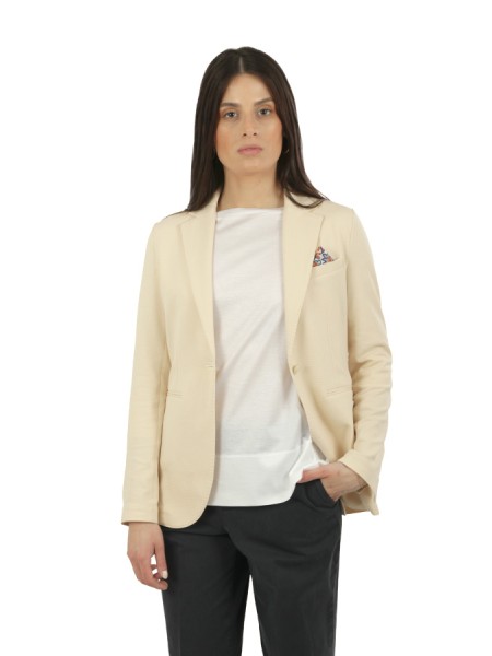 Giacca Circolo Oxford in Piquet Sugar